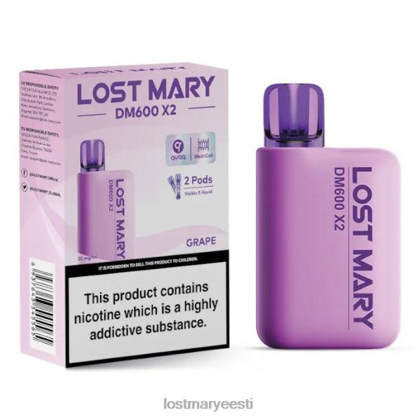 Lost Mary Eesti - kadunud mary dm600 x2 ühekordne vape viinamari 24N60192
