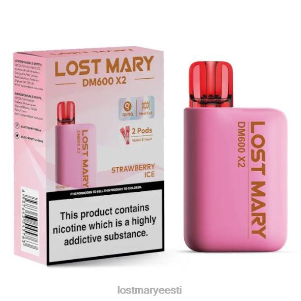 Lost Mary Flavours - kadunud mary dm600 x2 ühekordne vape maasikajää 24N60205