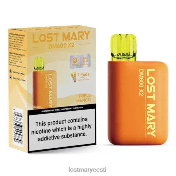 Lost Mary Online Store - kadunud mary dm600 x2 ühekordne vape kolmekordne mango 24N60199