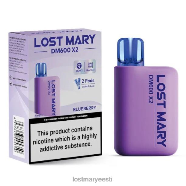 Lost Mary Online Store - kadunud mary dm600 x2 ühekordne vape mustikas 24N60189