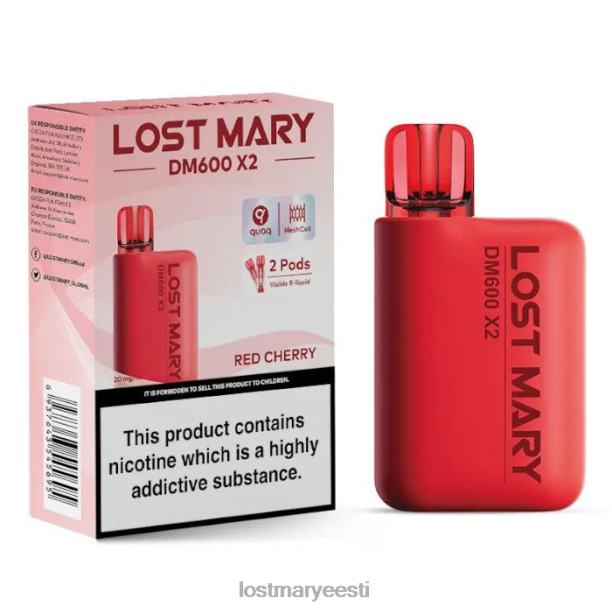 Lost Mary Online - kadunud mary dm600 x2 ühekordne vape punane kirss 24N60198