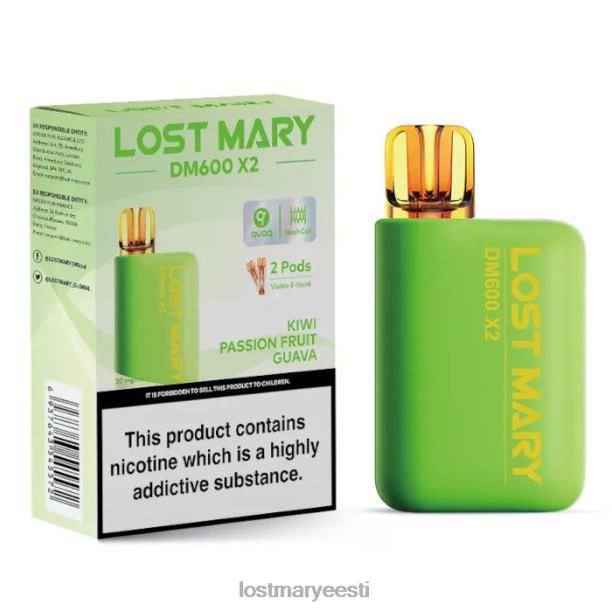 Lost Mary Vape EU - kadunud mary dm600 x2 ühekordne vape kiivi kannatuspuu guajaav 24N60193