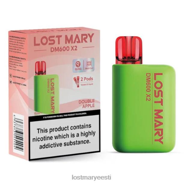 Lost Mary Vape - kadunud mary dm600 x2 ühekordne vape kahekordne õun 24N60191