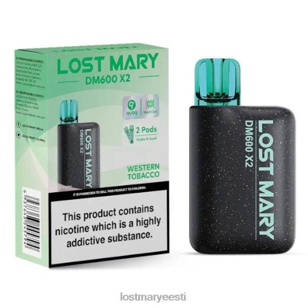 Lost Mary Vape - kadunud mary dm600 x2 ühekordne vape lääne tubakas 24N60201