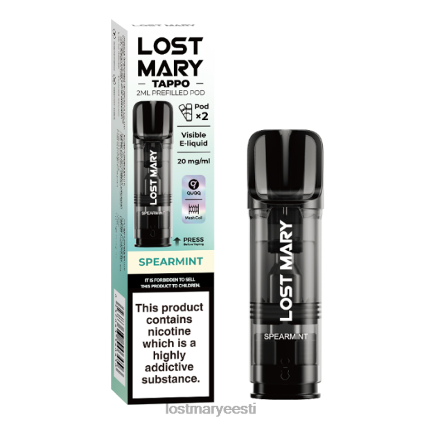 Lost Mary Price - kadunud mary tappo eeltäidetud kaunad - 20mg - 2tk piparmünt 24N60176